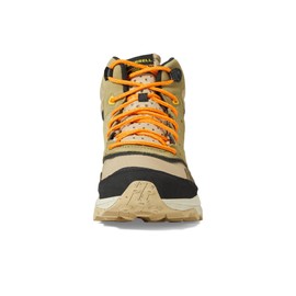 Merrell® Speed Solo Mid Waterproof Hiking Boots for Men – FloatPro™ Foam Midsole – Removable PU Footbed Clay/Olive 12 M