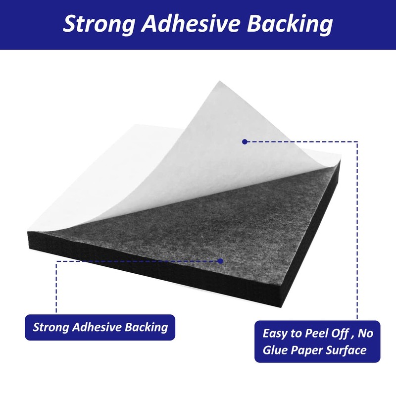 Foam Padding Sheets with Adhesive Backing - 3/4" Thick Self