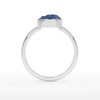 LUSTRE AND LIGHT Natural Raw Blue Sapphire Solitaire Rings for