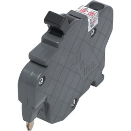 Connecticut Electric UBIF015N Newly Manufactured Federal Pacific Electric Stab-Lok NC115 Replacement, One Pole 15 Amp Thin Series Circuit Breaker, Gray