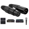 GQunit 8PCS 3 Pin XLR Solder Connector, 4 Male and