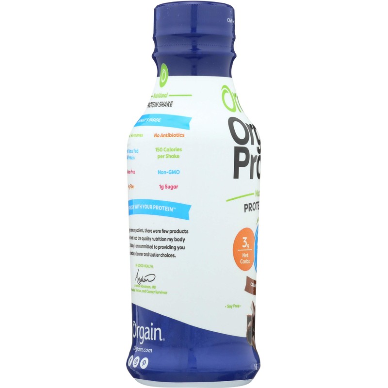 Orgain Organic Protein Shake, Creamy Chocolate Fudge