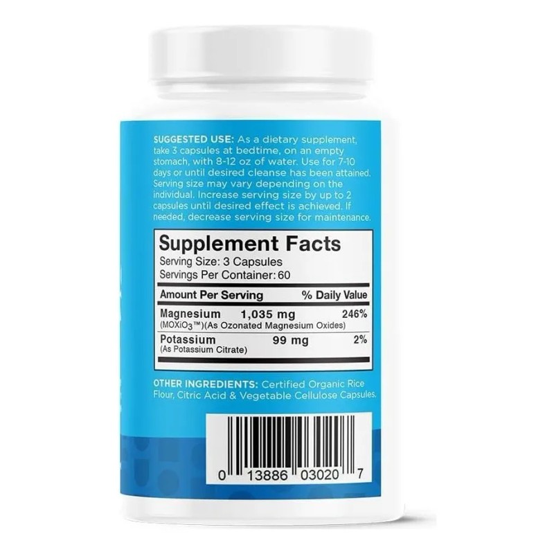 Capsulas De Oxigeno Limpiadoras Del Sistema Digestivo 180ct Sabor Sin