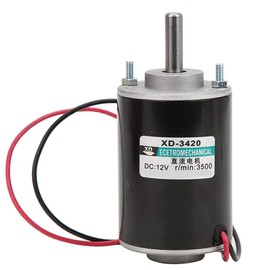 Motor, XD-3420 12/24V 30W Permanent Magnet DC Motor High Speed CW/CCW(12V 3000RPM)