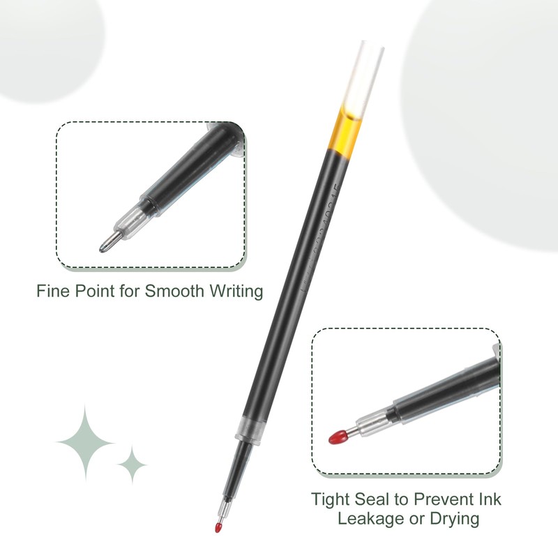 M&G Gel Pen Refills 0.5mm Needle Fine Point, 20 Pack