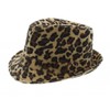 Bold Bucket Fedora- Leopard Brown