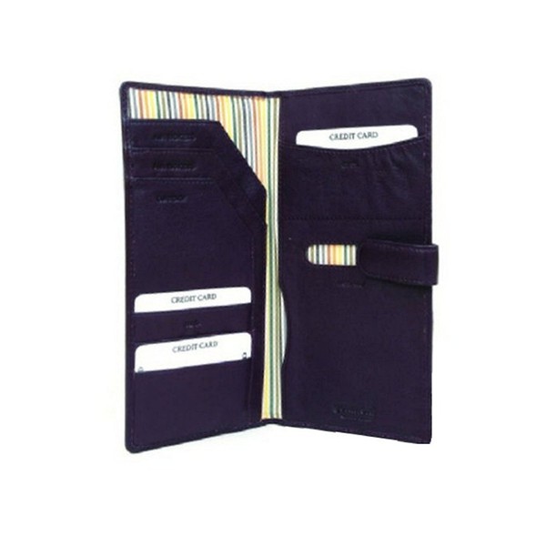 Golunski Genuine Leather Travel Wallet with Tab (Black)