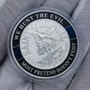 Thin Blue line Saint Michael Law Enforcement Challenge Coins -