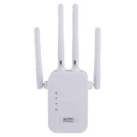 WiFi Extender 300Mbps 4 Antenna Strong Signal Transmission Efficient Heat Dissipation Wireless Network Repeater US Plug