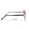 Ever Bloom Women's Rectangular Sunglasses Summer Glasses with Metal Frame,