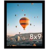 JCJMY 8x9 Picture Frame Black for Wall Hanging or Tabletop,