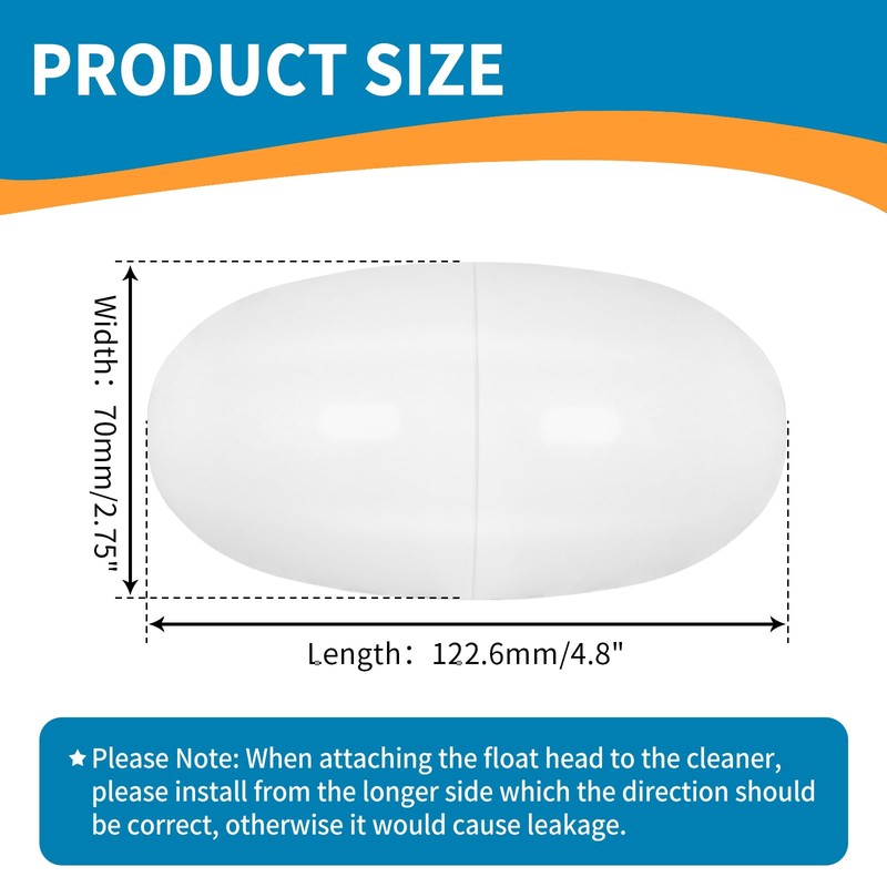 IDEASURE A20 Float Head Fit for Polaris Pool Cleaner -