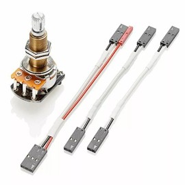 EMG NEW Genuine EMG LONG SPLIT SHAFT 25K Solderless VOLUME POT w/ Hardware Included