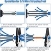 4 Pcs Wire Twisting Tools,3 Way/ 5 Way Wire Stripping
