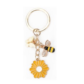 SHTALHST Daisy Keychain,Butterfly Keychain,Bee Keychain,Flower Keychain for Women,Cute Keychain & Purse Charms,Sunflower Keychain Gift for Christmas, Birthdays, Valentine’s Day, Mother's Day,Weddings
