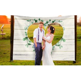 Salilena® Wedding Sheet for Cutting (200 x 180 cm) with 2 Scissors and Reusable Cotton Zip Bag - Wedding Heart for Cutting Out Unique Design - Registry Office Surprise