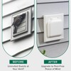 Dryer Vent Cover, Dual Door Outdoor Vent Cover Home ABS