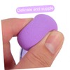 WOONEKY 3pcs Portable Makeup Sponges Set Small Mushroom Heart-shaped Angled