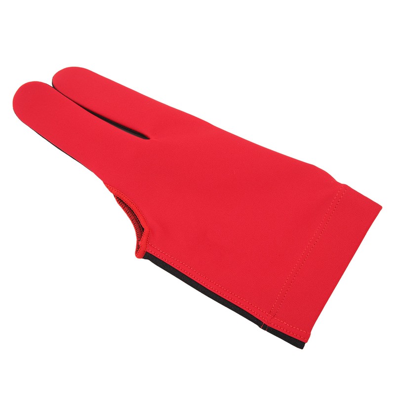 Left Hand Billiard Gloves Polyurethane Fiber Average Size Three Fingers