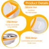 Divided Serving Tray with Lid 6 Compartments, 10.4 Inch Round