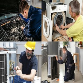 Amrocky Phillips Magnetic Screwdriver, 1/4" Mini Ratchet Wrench for Tight Spaces, 12PCS Screwdriver Bits with High Torque Offset Reversible Mini Ratcheting Offset Screwdriver