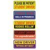 Non-Magnetic Student Driver Stickers - Removable Student Driver Stickers, Safe