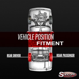 SUNCORE - Rear Air Ride Suspension to Coil Springs Conversion Kit Replacement for 2003-2004 Mercury Marauder