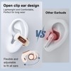 Open Ear Headphones Bluetooth 5.4, Clip On Headphones Bone Sound