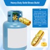 Brass Propane Adapter – Adapter Male POL To 1/2" Male