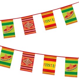 Mexican Bunting Fiesta Hanging Party Decoration Birthday Sombrero Chilli Carnival Mexico