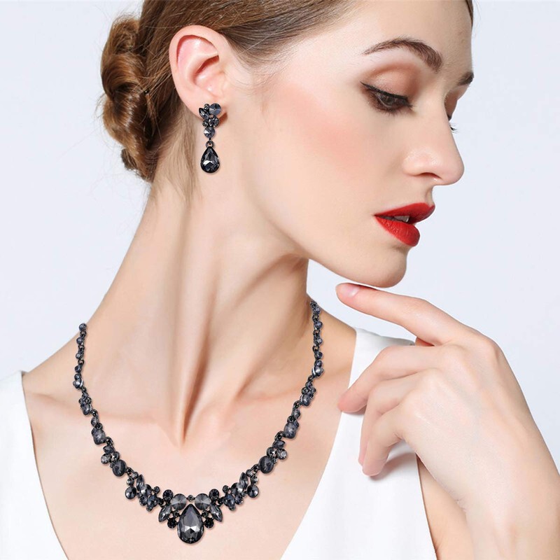EVER FAITH Mujer Sets de Joyería Cristal Austríaco Elegante Boda