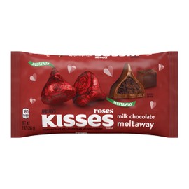 HERSHEY'S KISSES Milk Chocolate Meltaway, Valentine's Day Candy Bag, 9 oz