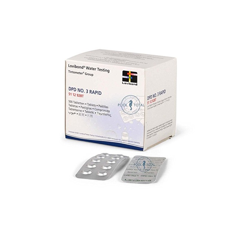 Lovibond DPD 3 Rapid 500 Tablets (50 Strips) by Pool