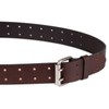 Dickies Men's Leather Double Prong Belt, Brown, 38