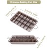 Brownie Pan Brownie Tin Tray with Dividers - 18 Slot
