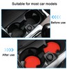 KHGUZ 4PCS Car Cup Coaster, Non-Slip Silicone Vehicle Cup Holder