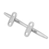 Boat Cleat 15 cm Classic Silver Flat Cleat 316 Stainless