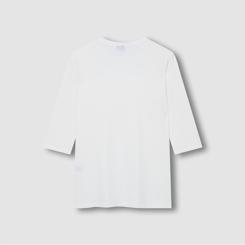JAJU [JAJU/자주] Women's Soft 5-Part T-shirt_White