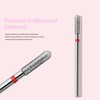 10pcs Safety Round Barrel Cuticle Drill Bits, Carbide Diamond Nail