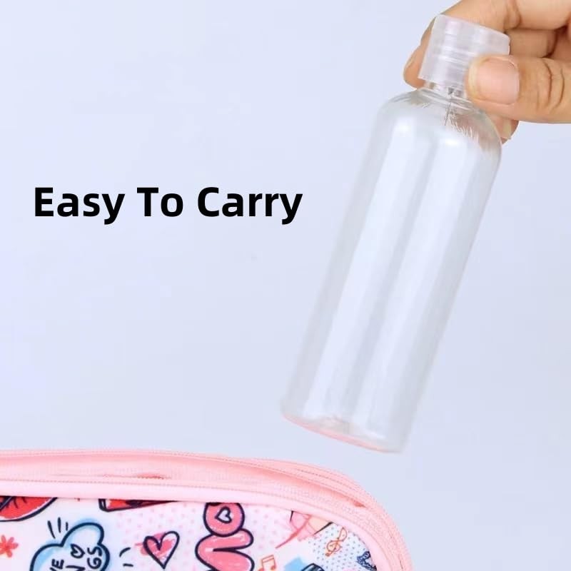4 PC 100ml Empty Plastic Travel Bottles for Toiletries Leak