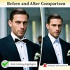 LHXzizizi Bow Tie for Men, Mens Bow Tie With Double