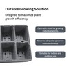 Hadley 6-Cell Plant Growing Tray, Seedling Starter Trays, Grey