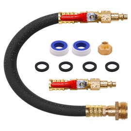 Normestar Winterizing RV Kit, 16 Inches Sprinkler Winterization Kit with Shut-Off Valve, RV Water Line Winterize Blowout Adapter Quick Connect kit for RV, Camper, Boat, Travel Trailer, Motorhome