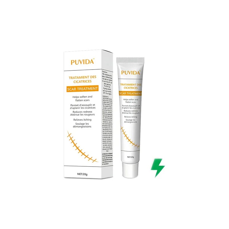 Gel Puvida Cicatrizante para Rostro y Cuerpo, de Día y