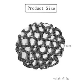 TSUOUKL 5 Stück,Net for Hair,Haarnetze Frisuren,Haarnetz Hair Net,Haarnetze,Dutt Netz Haarnetz,Ballet Bun Net,Kristall Haarnetz,Ballet Hair Net,Dutt Ballett Mädchen,Dutt Glitzer,Duttnetze