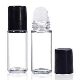 Roller Ball Bottle 2PCS, 1.06oz Portable Empty Roller Ball Bottle for Scenting, Massage, Essential Oil