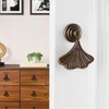 MOROBOR Ginkgo Leaf Shape Knob Handles, 4 PCS Drop Pendant