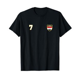 Iraq Number 7 Soccer Flag Football # seven Iraqi T-Shirt