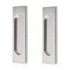 MOROBOR Self-Stick Rectangular Sliding Door Pulls, 2pcs Aluminum Alloy Flush