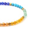 CrystalTears 7 Chakra Bracelet Women's Pearl Bracelet Made of 4